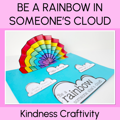 Resource preview 1 for Be A Rainbow in Someone's Cloud CRAFTIVITY