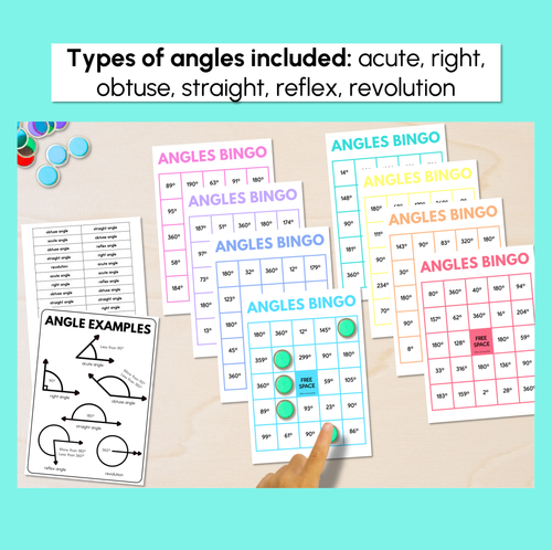 Resource preview 3 for Angles Bingo - Identifying Angles by Angle Degree