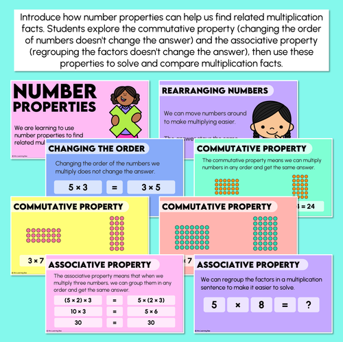 Resource preview 2 for Number Properties - Commutative & Associative Property - Multiplication Properties Teaching Slides