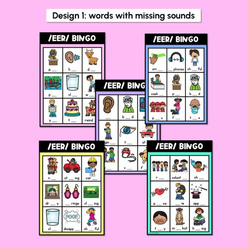 Resource preview 2 for EER R-Controlled SOUND BINGO - Ways to spell the /eer/ phoneme