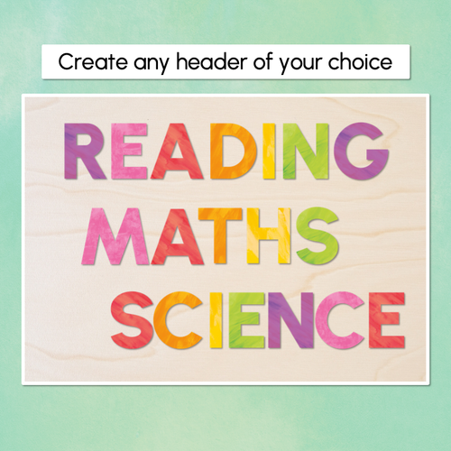 Resource preview 3 for Alphabet & Numbers Bulletin Board Lettering - The Tutti Frutti Collection - Colourful Classroom Decor