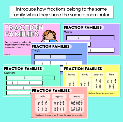 Resource preview 2 for Fraction Families - Digital Slides