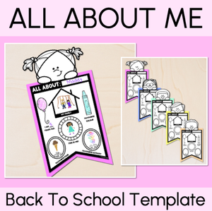 ALL ABOUT ME BUNTING - Back to School Activity & Display