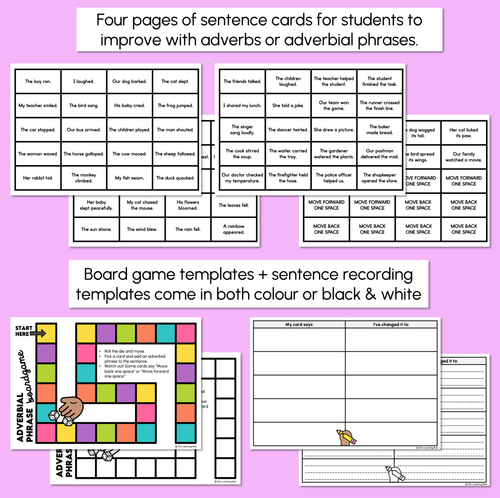Resource preview 3 for Adverbs & Adverbial Phrases Board Game