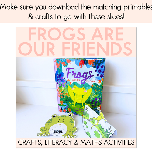 Resource preview 6 for Frogs Are Our Friends Editable Slides - Differentiated Writing, Maths and Design Prompts - Book Week 2026