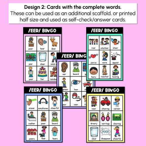 Resource preview 3 for EER R-Controlled SOUND BINGO - Ways to spell the /eer/ phoneme