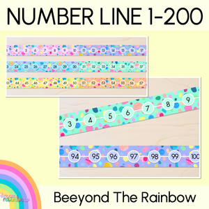 NUMBER LINE DISPLAY - The Kasey Rainbow Collection