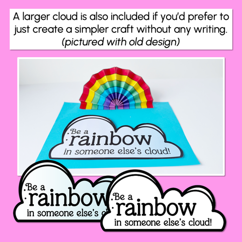 Resource preview 3 for Be A Rainbow in Someone's Cloud CRAFTIVITY