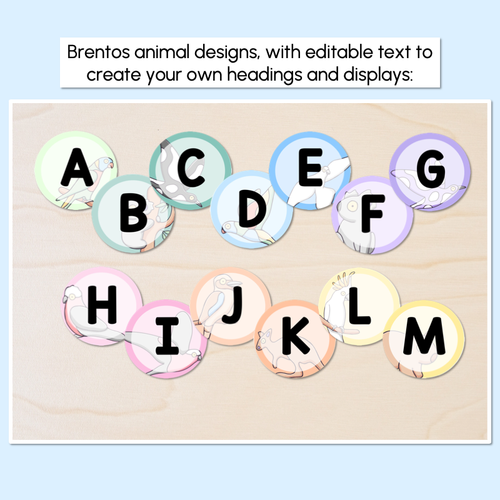 Resource preview 2 for EDITABLE ACCENTS - Alphabet & Numbers - The Brentos Collection
