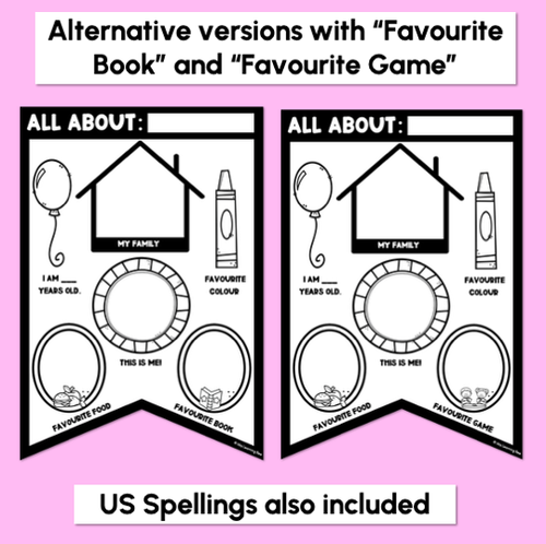 Resource preview 3 for ALL ABOUT ME BUNTING - Back to School Activity & Display