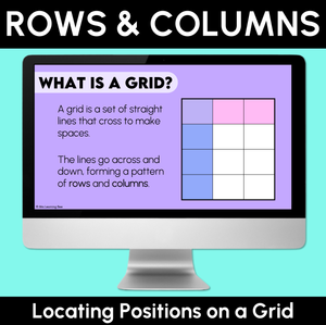 Rows & Columns - Locating Positions on a Grid - Digital Slides