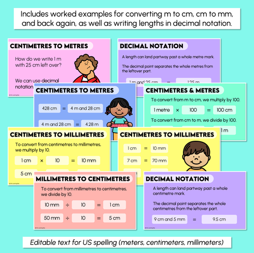 Resource preview 3 for Converting Length - Metres, Centimetres and Millimetres Teaching Slides