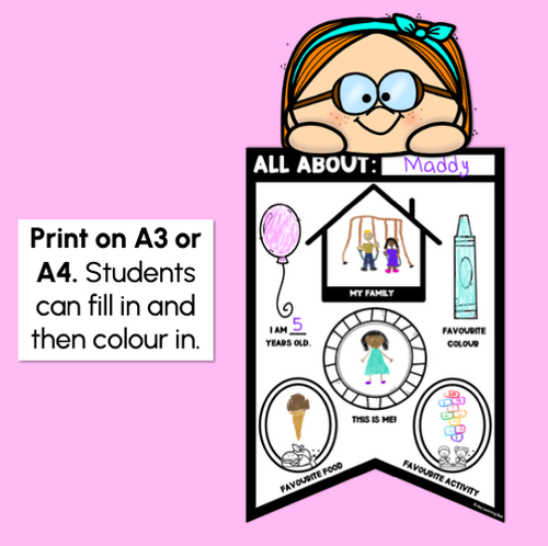 Resource preview 4 for ALL ABOUT ME BUNTING - Back to School Activity & Display
