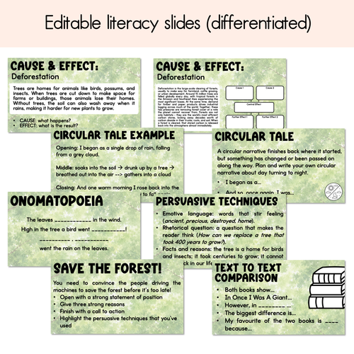 Resource preview 2 for Once I was a Giant Editable Slides - Differentiated Writing, Maths and Design Prompts - Book Week 2026