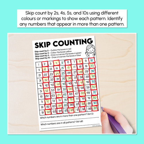 Resource preview 2 for Skip Counting - Skip Counting to 100 - Printables