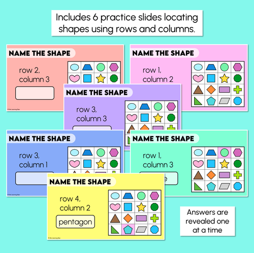Resource preview 3 for Rows & Columns - Locating Positions on a Grid - Digital Slides