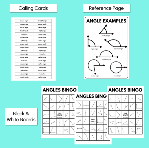 Resource preview 4 for Angles Bingo - Identifying Angles by Angle Image