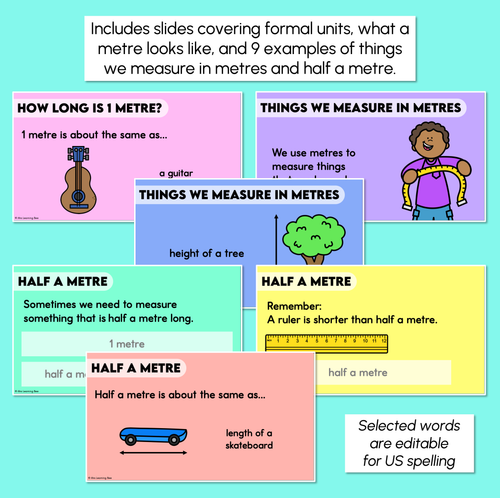 Resource preview 3 for  Measuring Length with Metres - Measuring Length with Formal Units Digital Slides