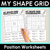 1 for My Shape Grid – Rows, Columns & Coordinates Worksheets