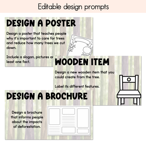 Resource preview 4 for Once I was a Giant Editable Slides - Differentiated Writing, Maths and Design Prompts - Book Week 2026