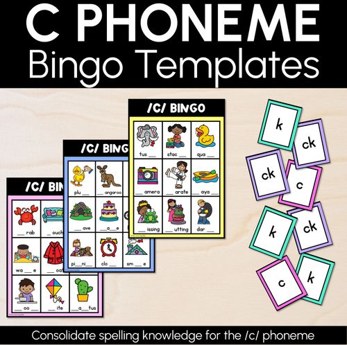 Resource preview 16 for Consonant Sounds Bingo Games BUNDLE
