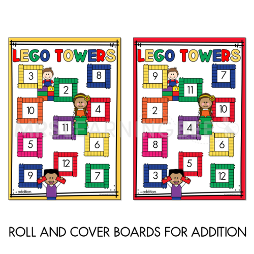 Resource preview 3 for Lego Towers For Counting - Mathematics Game for Kindergarten