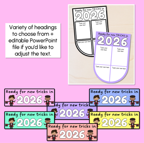 Resource preview 5 for Ready for New TRICKS in 2026 - Editable Back to School Display Templates
