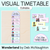 1 for Editable Visual Timetable or Class Schedule - The Wonderland Collection