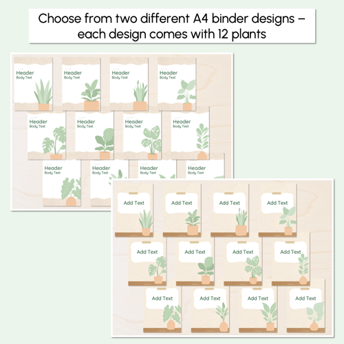 Resource preview 2 for Editable Binder & Spine Labels - The Greenhouse Collection - Natural Classroom Decor