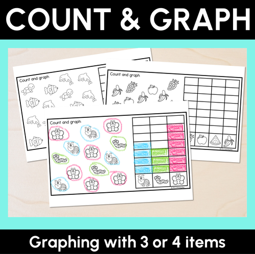 Resource preview 1 for Count & Graph Templates – Graphing with 3 or 4 Items