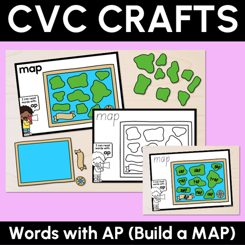 Resource preview 1 for CVC Word Crafts - AP Words - Build a MAP