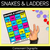 1 for Kindergarten Phonics Game for Consonant Digraph Words - Snakes & Ladders