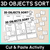 1 for 3D Objects Sort – Cut and Paste Activity