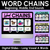 1 for Long Vowel A Word Chains for Beginning, Middle & End Sounds - Decodable PowerPoint