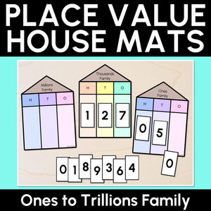 Place Value House Mats - Ones to Trillions Family