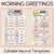 1 for Morning Greetings - Editable Neutral Templates