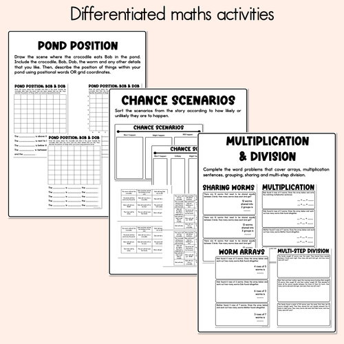 Resource preview 5 for Bob and Dob Printable Pack - Literacy, Maths, Book Crafts & Design Printables - Book Week 2026