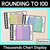 1 for Rounding to Nearest Hundred - Thousands Chart Display & Desk Companion (Rainbow)