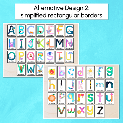 Resource preview 5 for Alphabet Posters with Embedded Mnemonics - Uppercase & Lowercase Letters - The Kutopia Collection