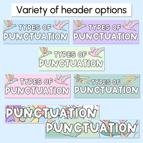 Resource preview 5 for PUNCTUATION POSTERS - The Brentos Collection