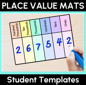 Place Value Mats - Student Templates