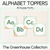 1 for Alphabet Toppers - The Greenhouse Collection - Natural Classroom Decor