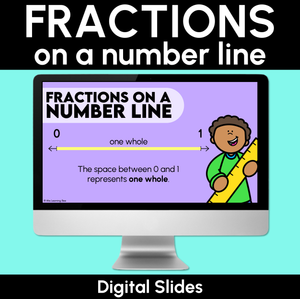 Fractions on a Number Line - Digital Slides