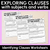 1 for Exploring Clauses with Subject & Verbs - Identifying Clauses Worksheets