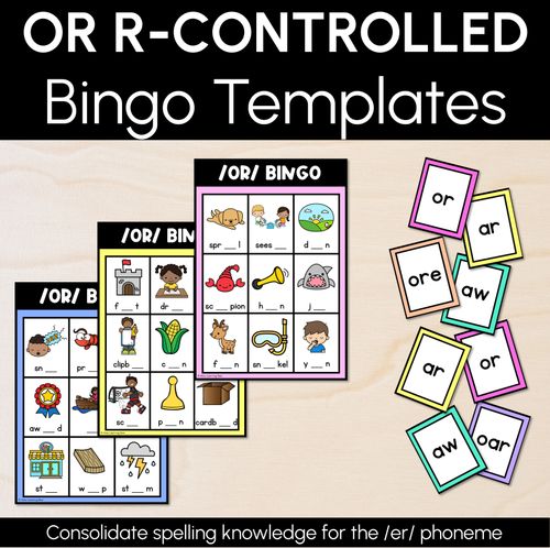 Resource preview 5 for R-Controlled Vowel Sound Bingo Games BUNDLE
