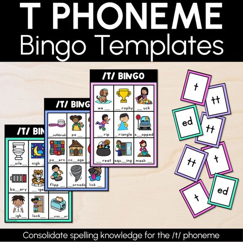 Resource preview 17 for Consonant Sounds Bingo Games BUNDLE
