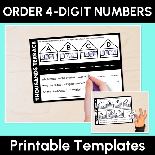 Resource preview 7 for Place Value: Read, Represent & Order 4-Digit Numbers (Part 2) - Grade 3 & 4 Unit of Work