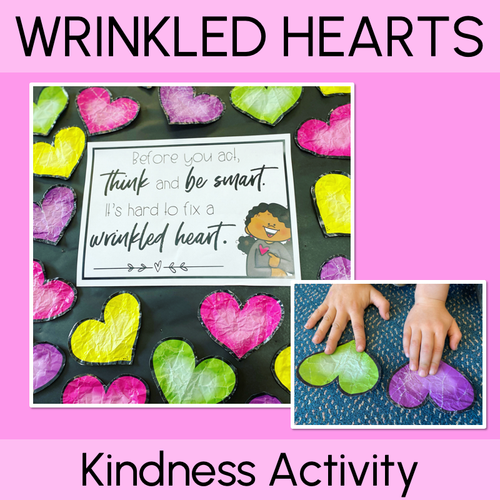 Resource preview 1 for Wrinkled Hearts Kindness Activity