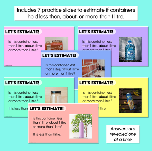 Resource preview 3 for Estimating Capacity Using 1 Litre - Digital Slides
