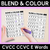 12 for Blend & Colour - CVC CVCC CCVC Words Blending Worksheets Bundle